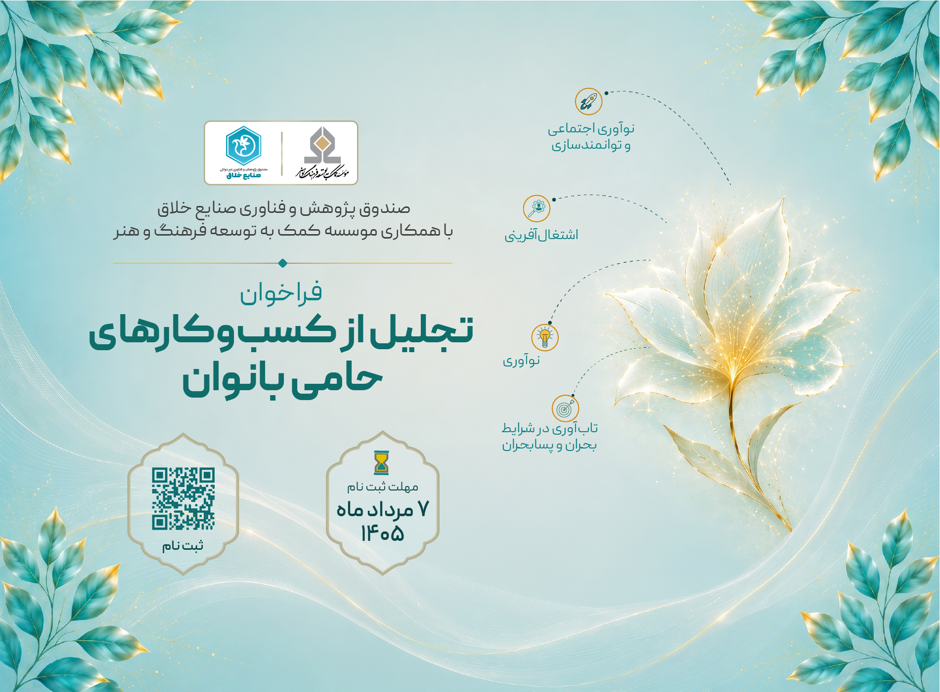 فراخوان تجلیل از کسب‌وکارهای حامی بانوان